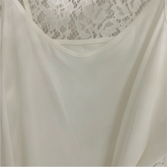 Fever Women's XL Multicolor Lace Blouse with Detachable Shell - Picture 4 of 9